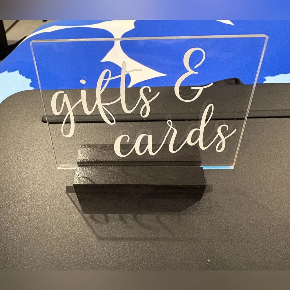 Gifts & Cards Sign for Wedding Party Event
